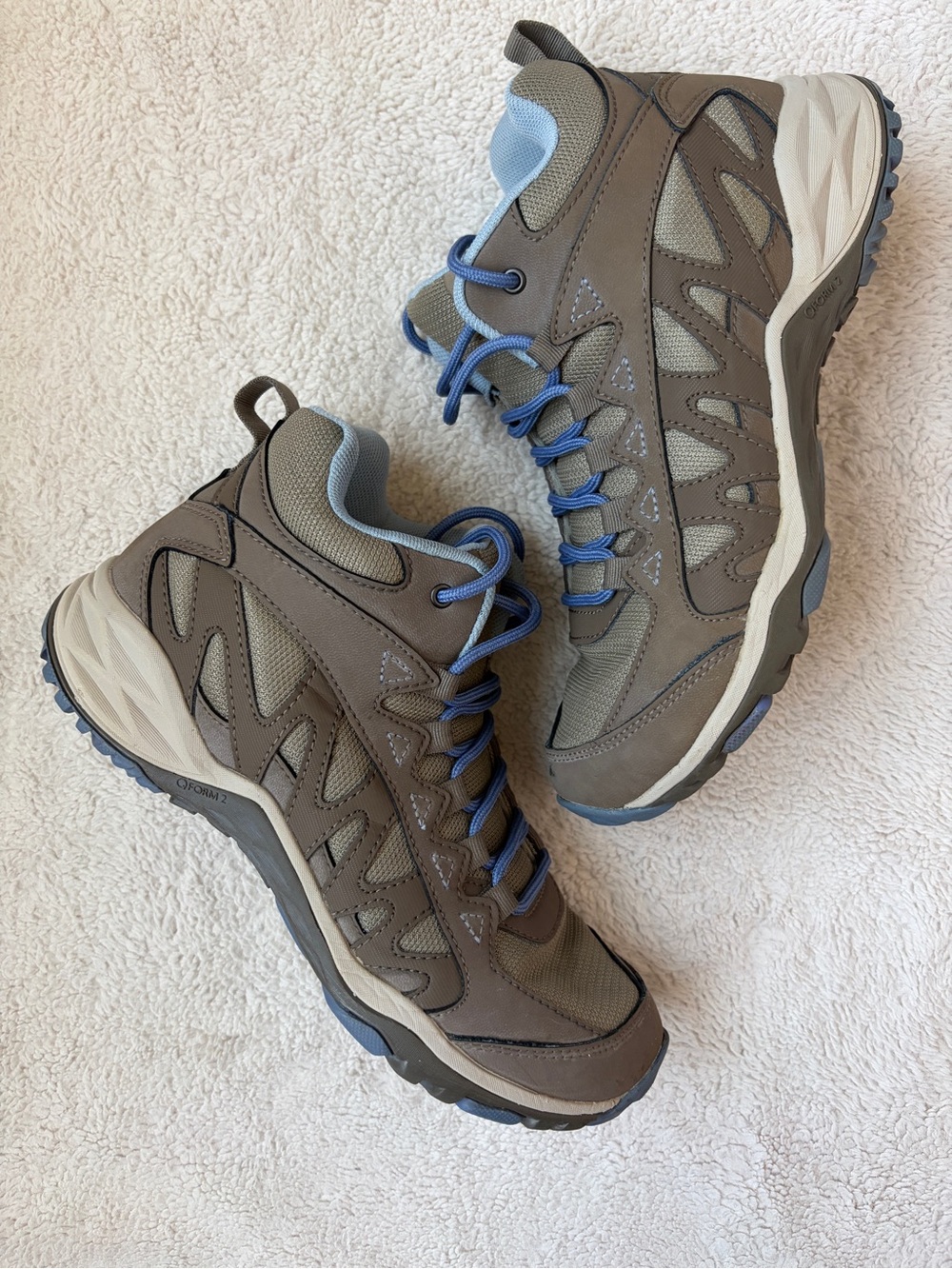 Merrell Brown and Blue Trail Sneakers Women Size 8